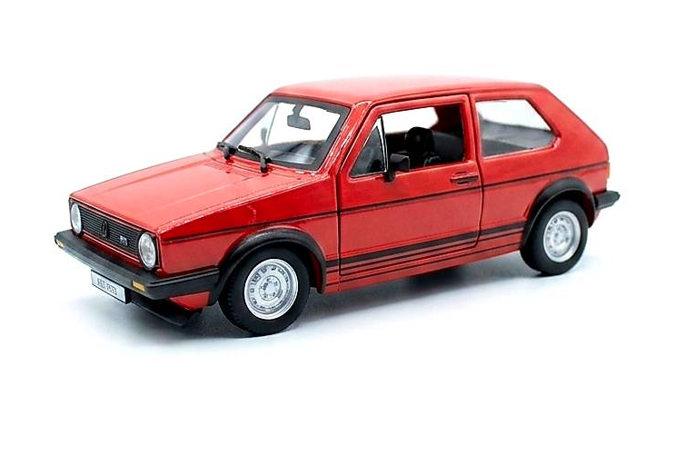 ماکت ماشین فلزی بوراگو فولکس‌ واگن گلف Volkswagen Golf Mk1 GTI مقیاس 1:24