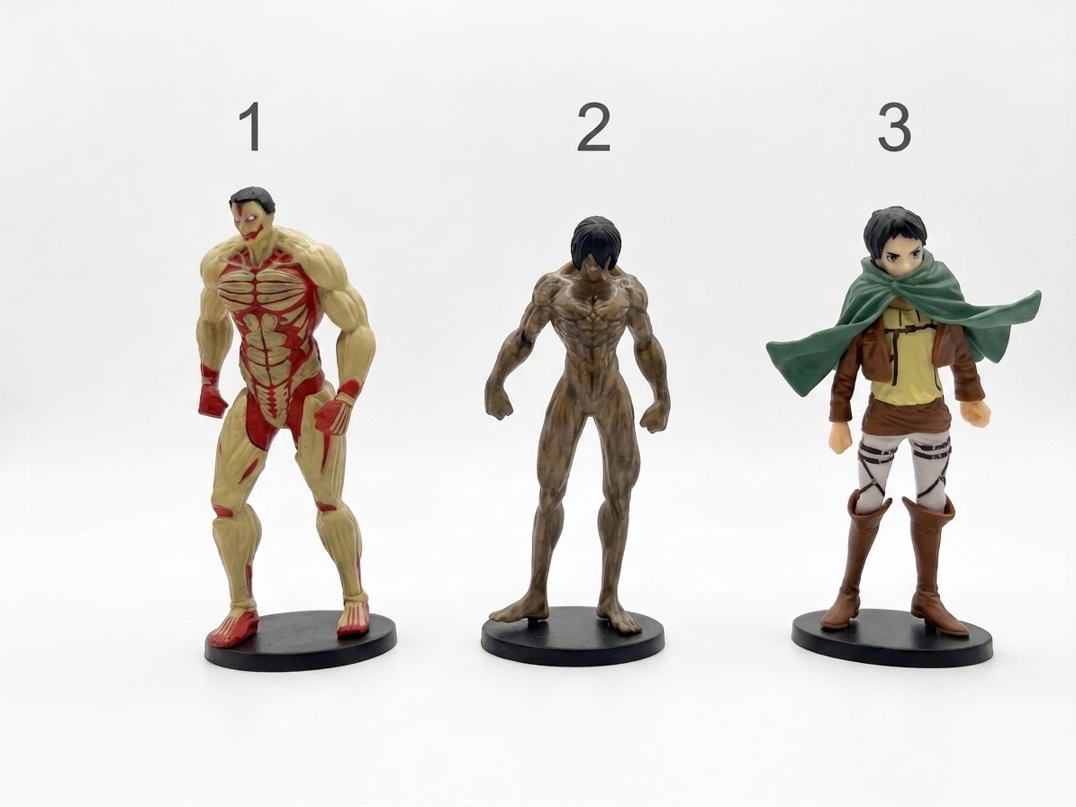 فیگور کاراکتر های انیمه‌ی اتک آن تایتان Attack On Titan سری 8 عددی YGI