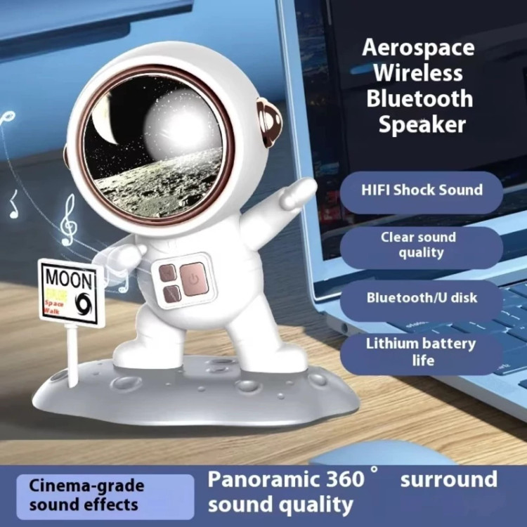 اسپیکر بلوتوثی قابل حمل طرح فضانورد ASTRONAUT مدل Q1 کد 201697