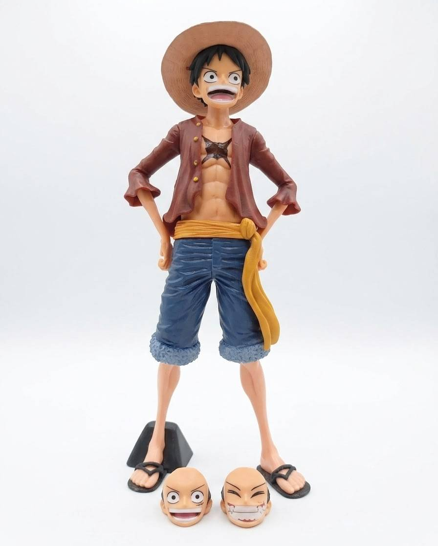 فیگور اکشن لوفی ایستاده سه چهره انیمه وان پیس One Piece کد 201707