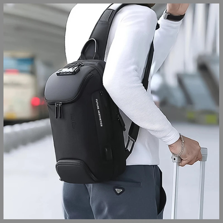 کیف کراس بادی/ بادی بگ بنج مدل BANGE BG-7082 قفل دار با پورت USB