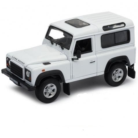 ماکت فلزی ماشین لندرور دیفندر Land Rover Defender سفید، برند ویلی Welly، مقیاس 1:24