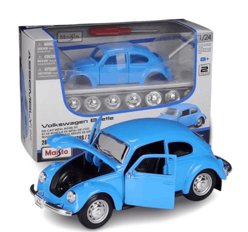 ماکت ماشین فولکس واگن بیتل Volkswagen Beetle اسمبلی، برند مایستو Maisto، مقیاس 1:24